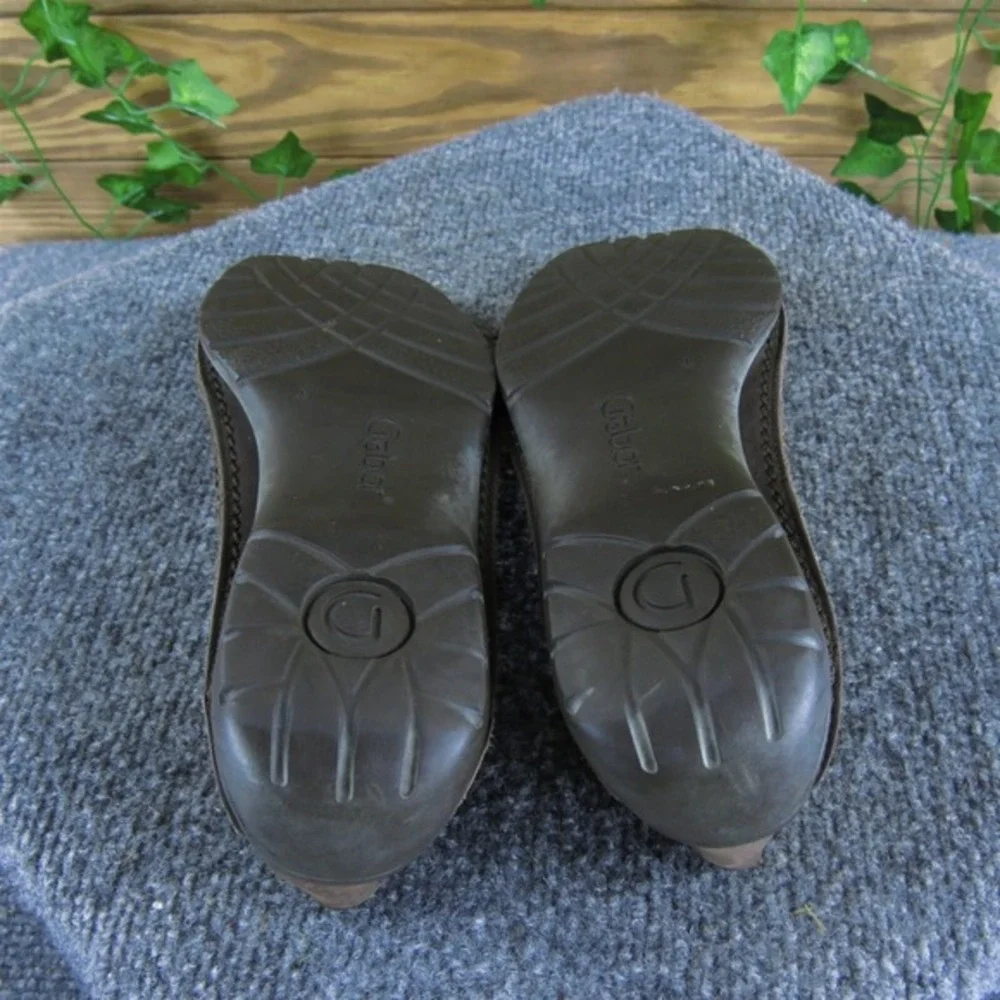 Gabor Women's  Loafer Brown Leather Sz 6 Medium‎ Gently Used 2025